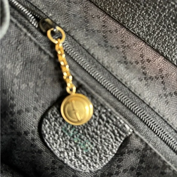 GUCCI Black Leather Suede Bamboo Top Handle Backpack Excellent Condition Black - Picture 10 of 12